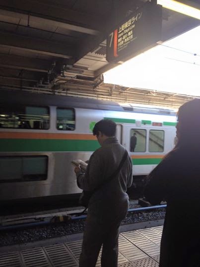 上野東京ラインでネタ作り
